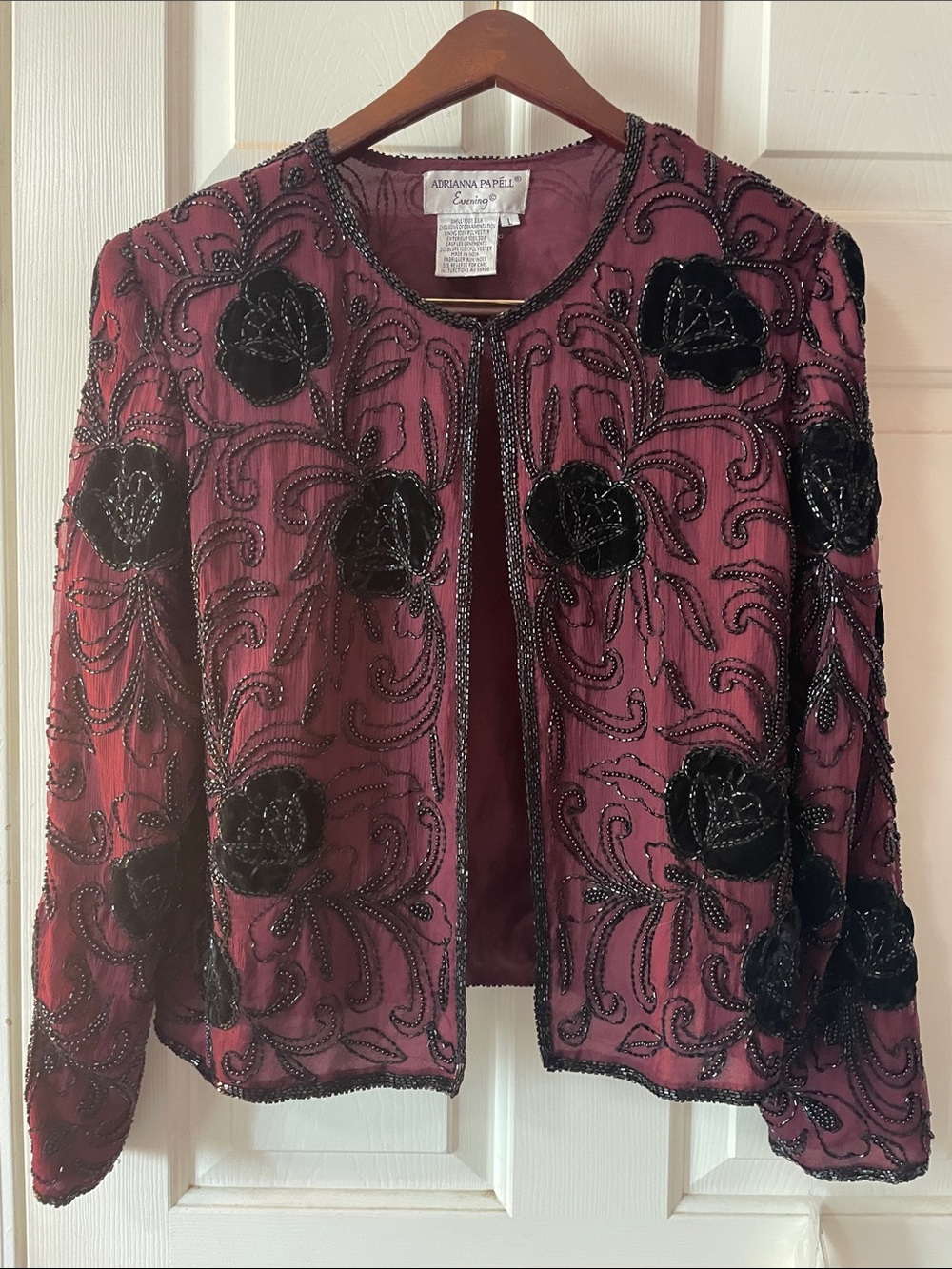 VTG NWT ADRIANNA PAPELL SILK EVENING JACKET